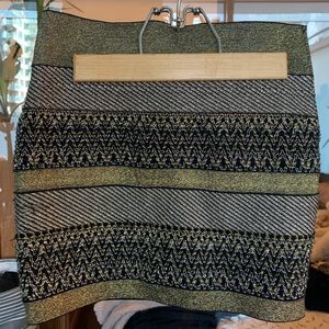 Embellished Sparkly Mini Skirt